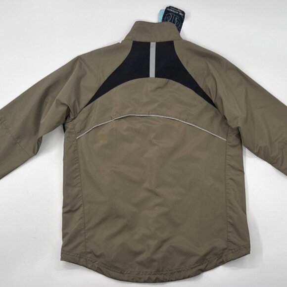 Port Authority Womens Windbreaker Jacket Medium Zip Pockets Company Logo NEW - Picture 2 of 14